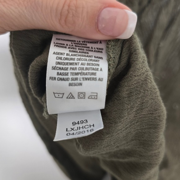 American Eagle Olive Green Embroidered Boho Cami Tank Top - Picture 6 of 9